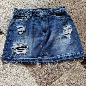 Hollister Blue Mini Skirt Casual Night Out